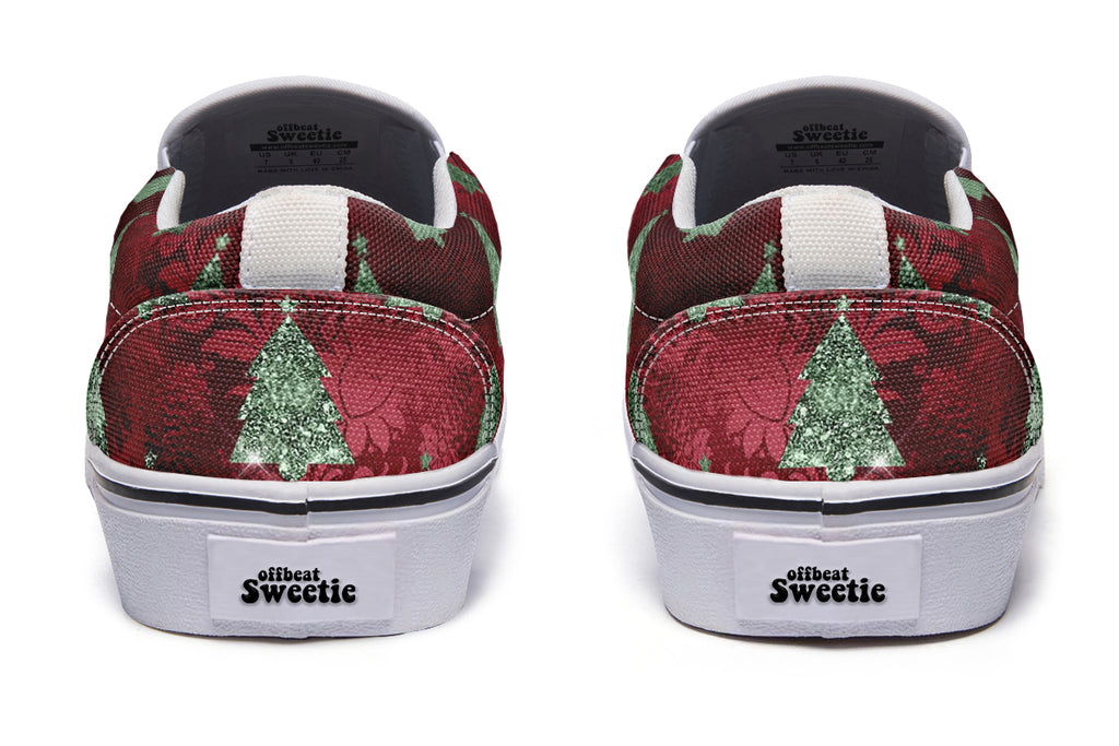 Glam Christmas Slip Ons - Offbeat Sweetie