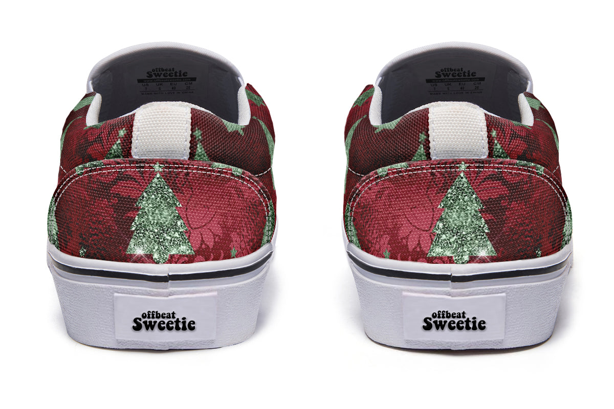 Glam Christmas Slip Ons - Offbeat Sweetie