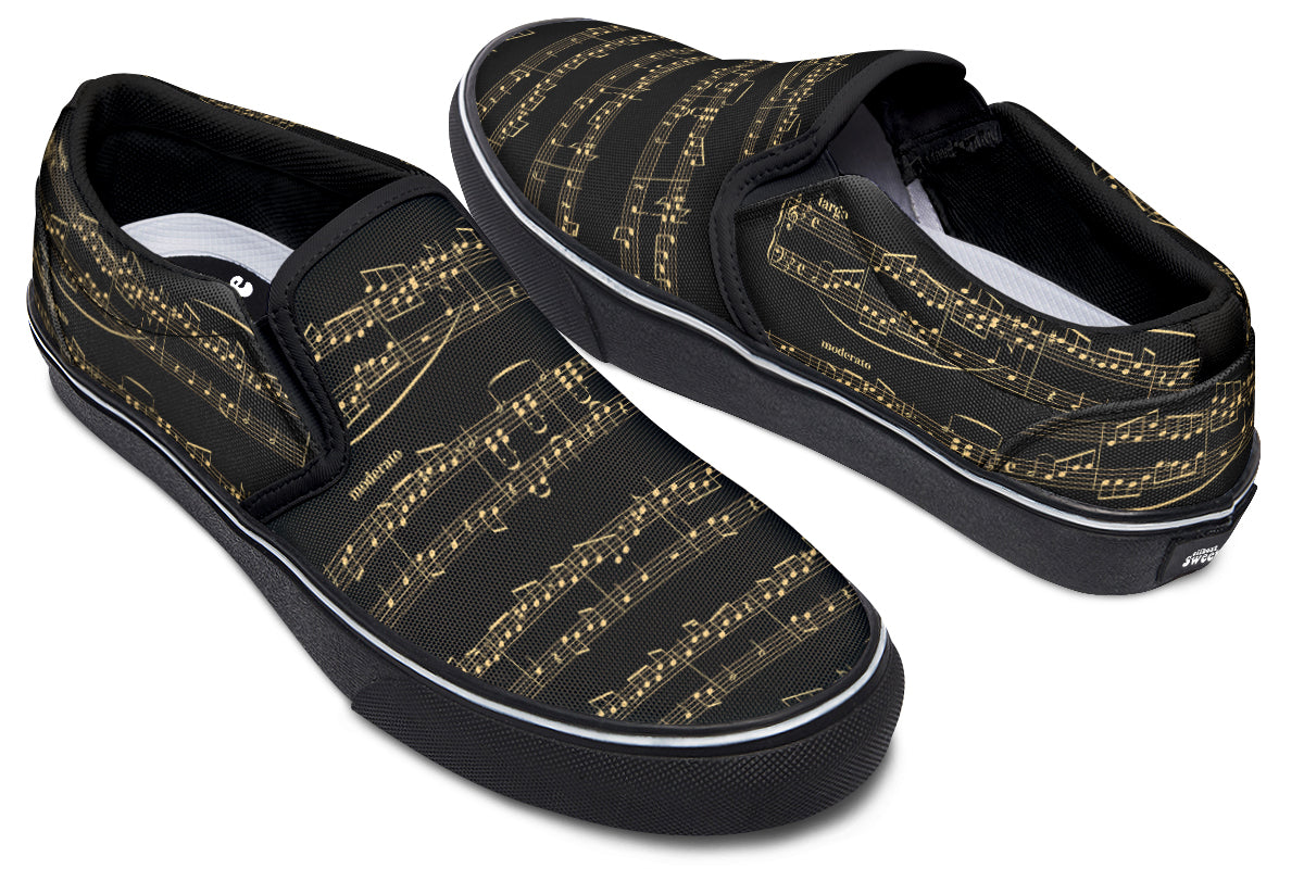 Midnight Melody Slip Ons