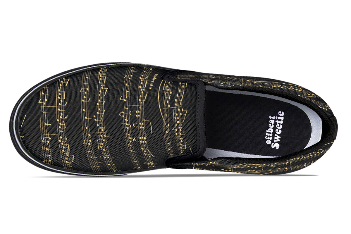 Midnight Melody Slip Ons