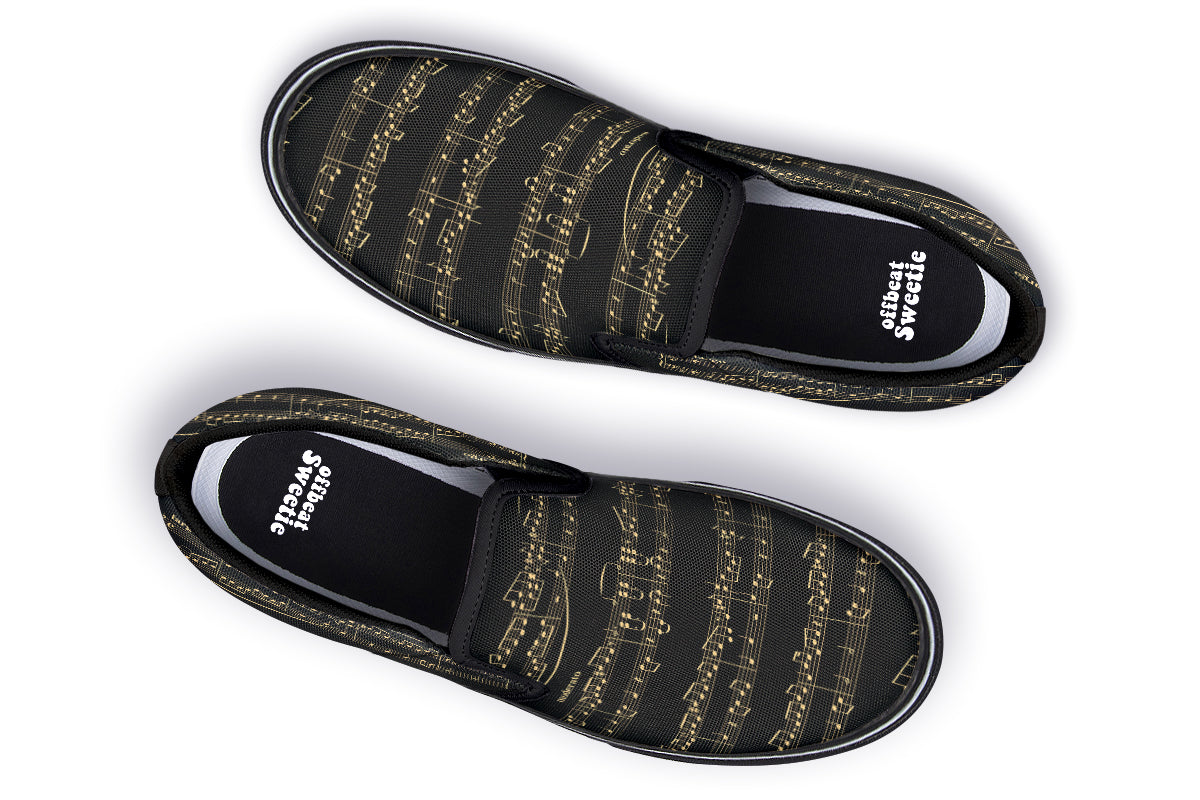 Midnight Melody Slip Ons