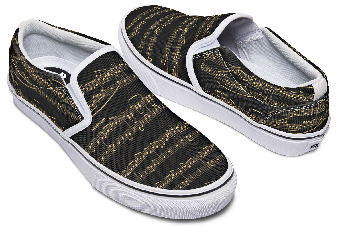 Midnight Melody Slip Ons