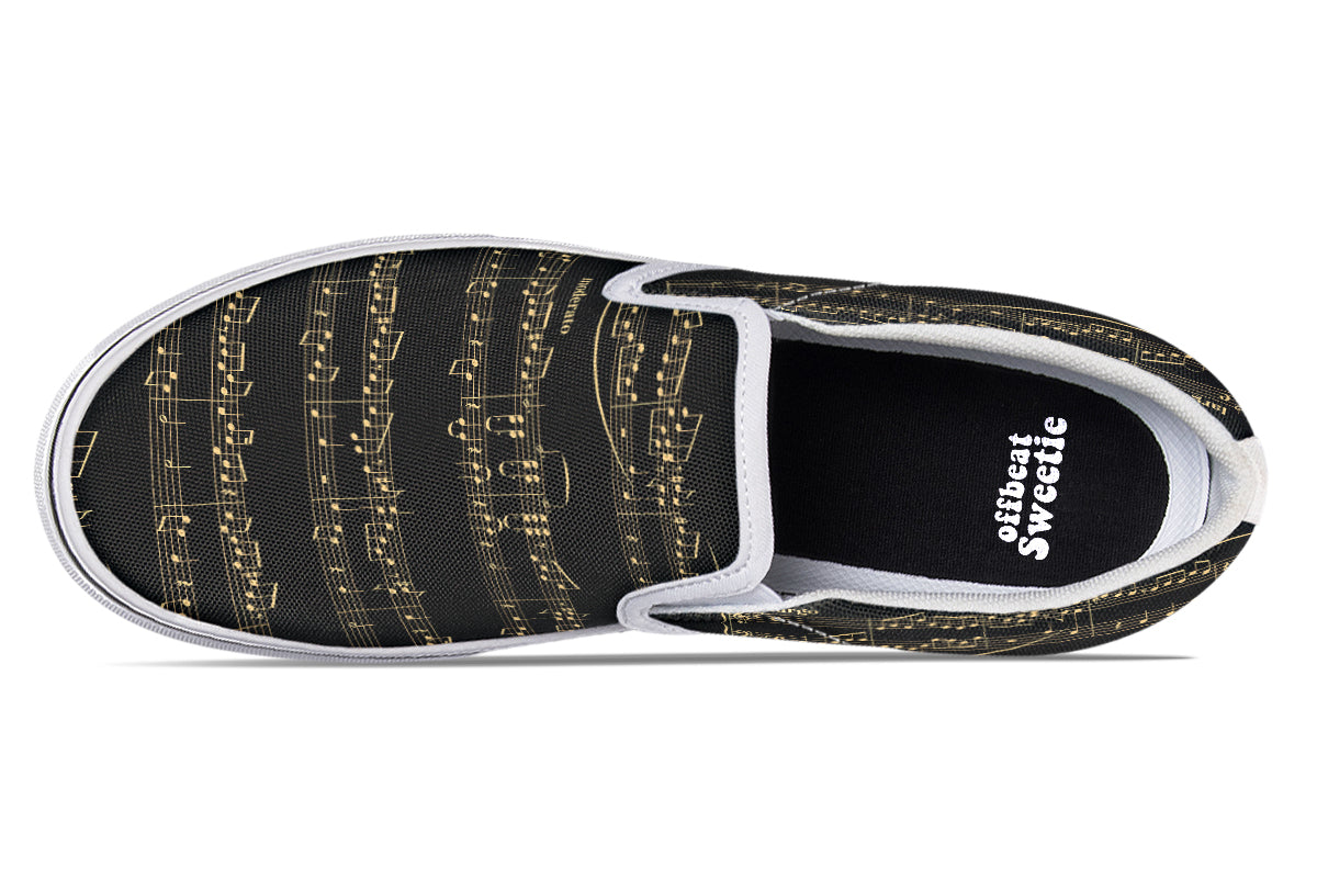 Midnight Melody Slip Ons