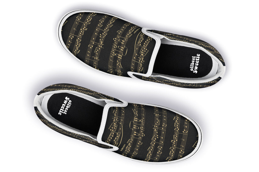Midnight Melody Slip Ons