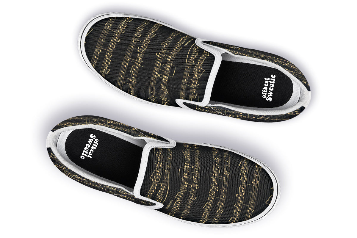 Midnight Melody Slip Ons