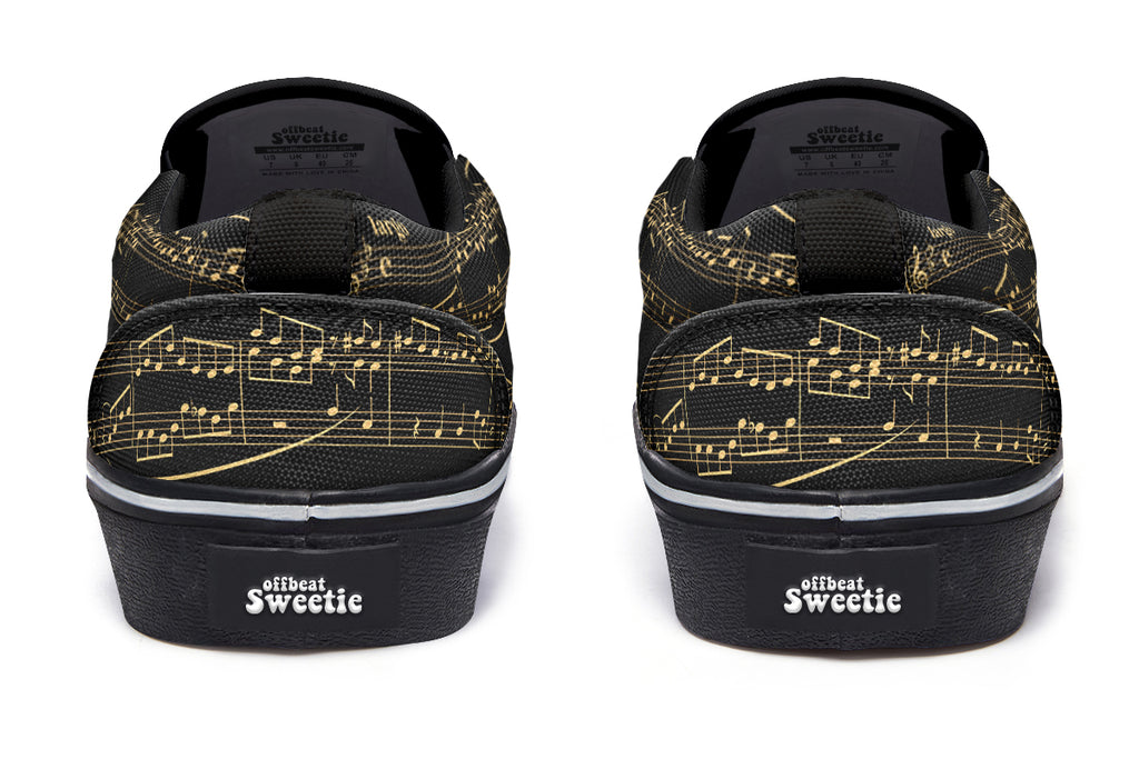 Midnight Melody Slip Ons