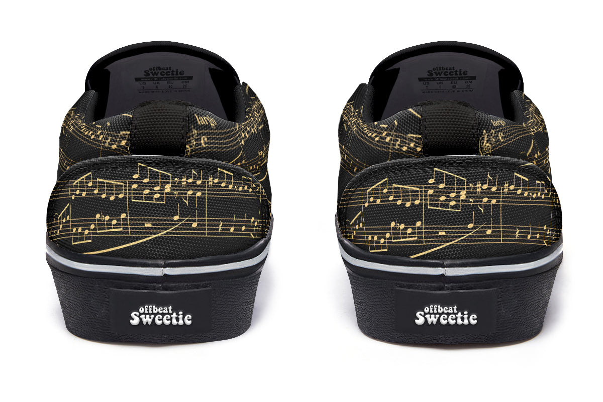 Midnight Melody Slip Ons