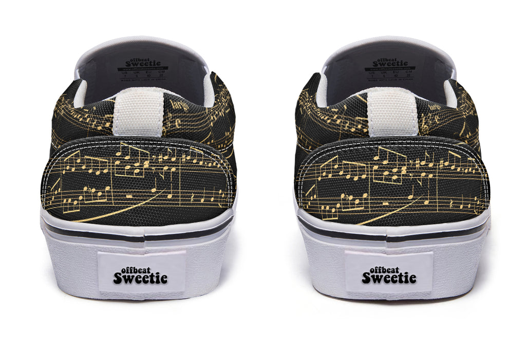 Midnight Melody Slip Ons