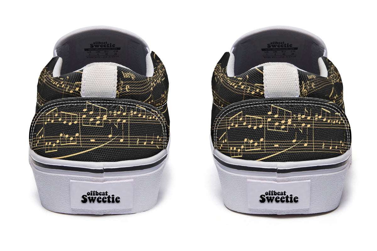 Midnight Melody Slip Ons