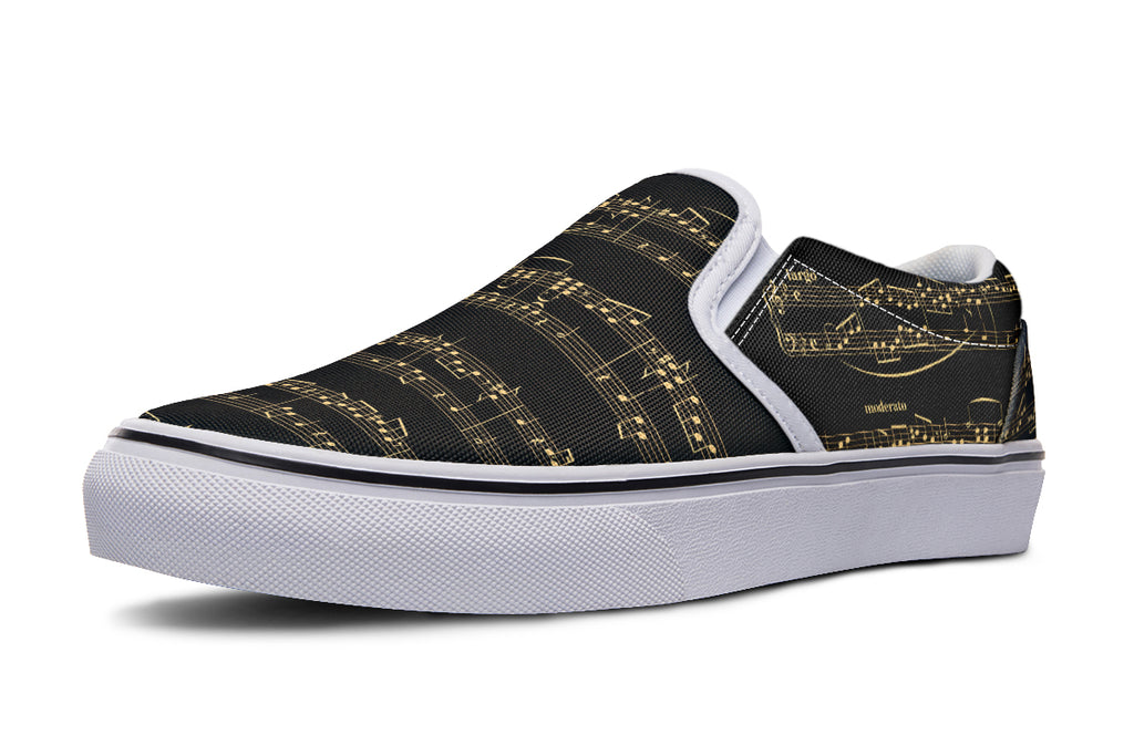 Midnight Melody Slip Ons