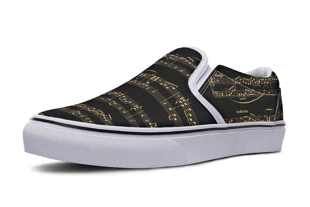 Midnight Melody Slip Ons