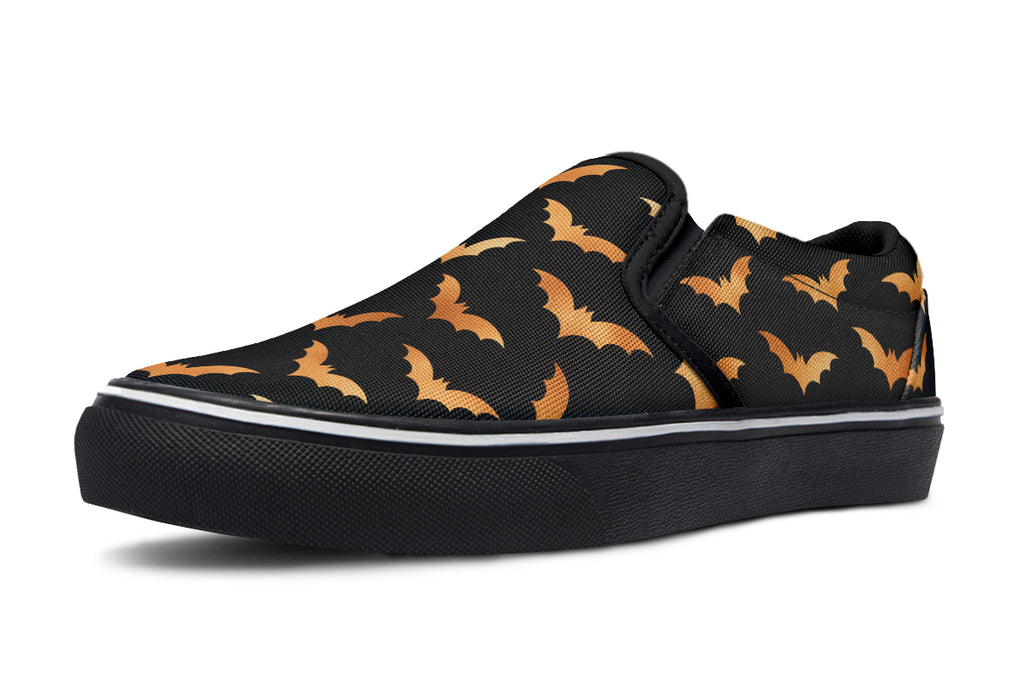 Halloween Bats Slip Ons - Offbeat Sweetie