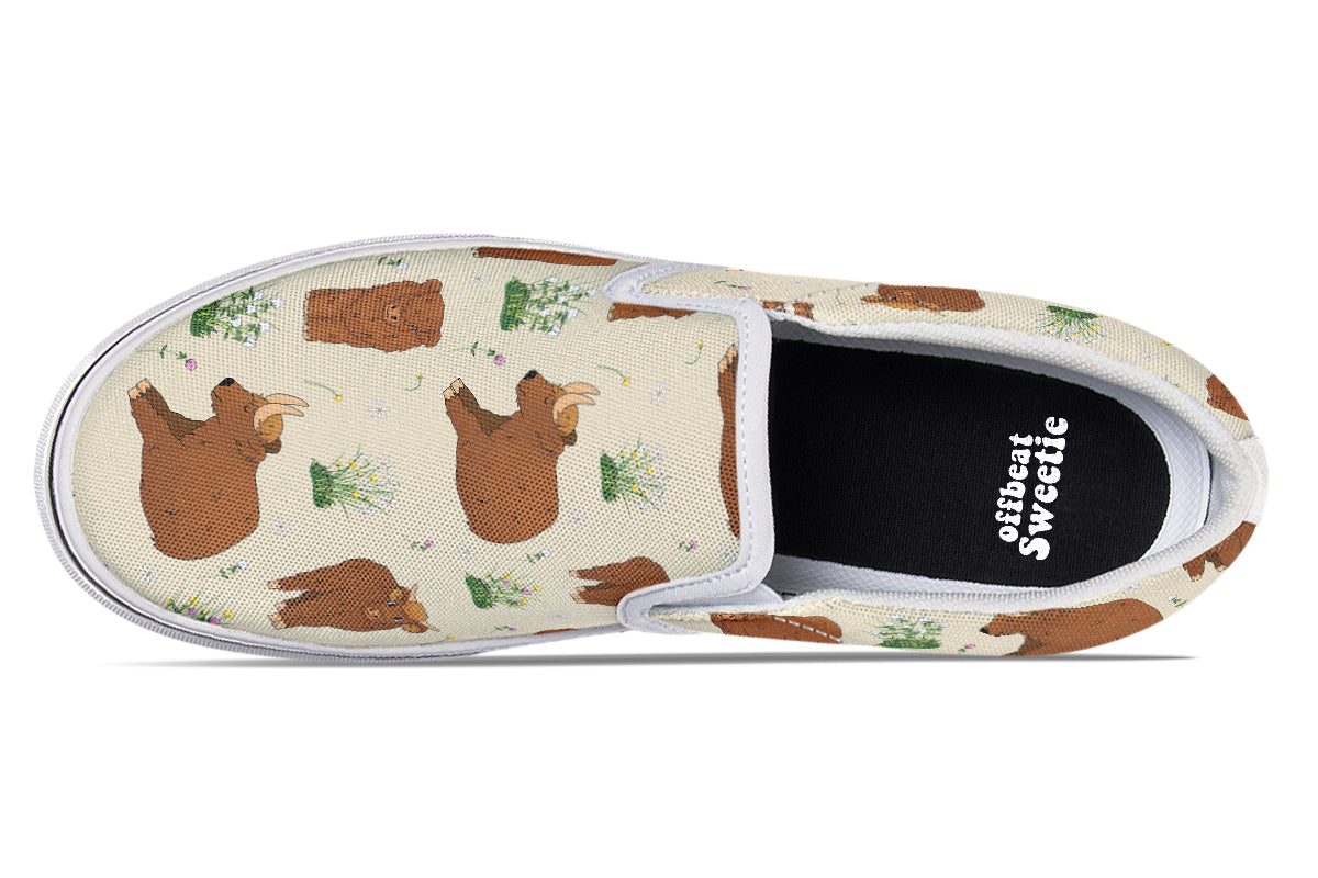 Highland Cows Slip Ons
