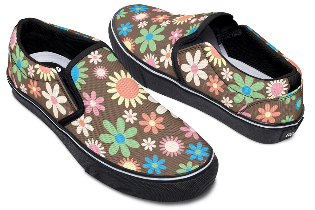 Judy's Flowers Slip Ons - Offbeat Sweetie