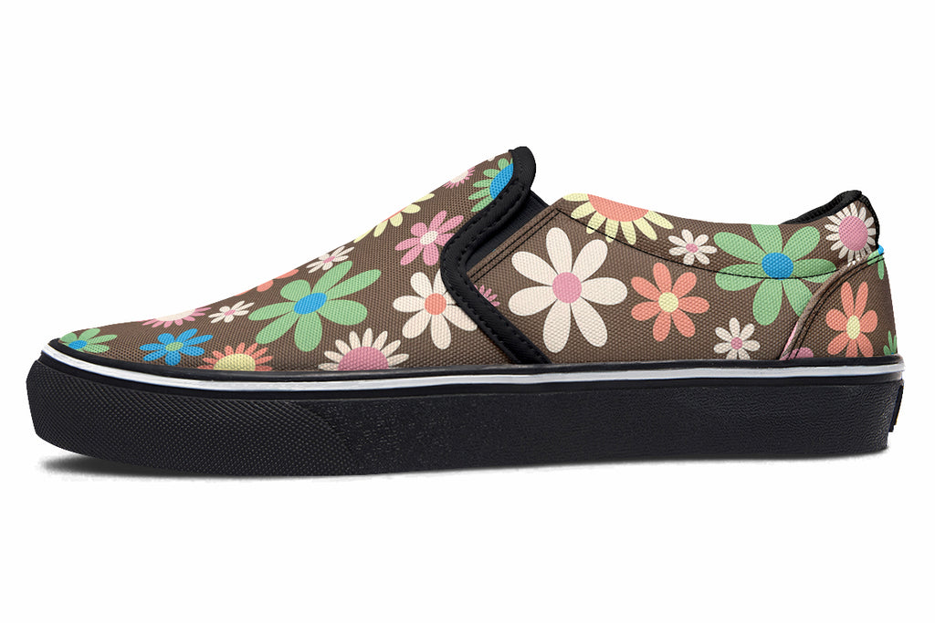 Judy's Flowers Slip Ons - Offbeat Sweetie
