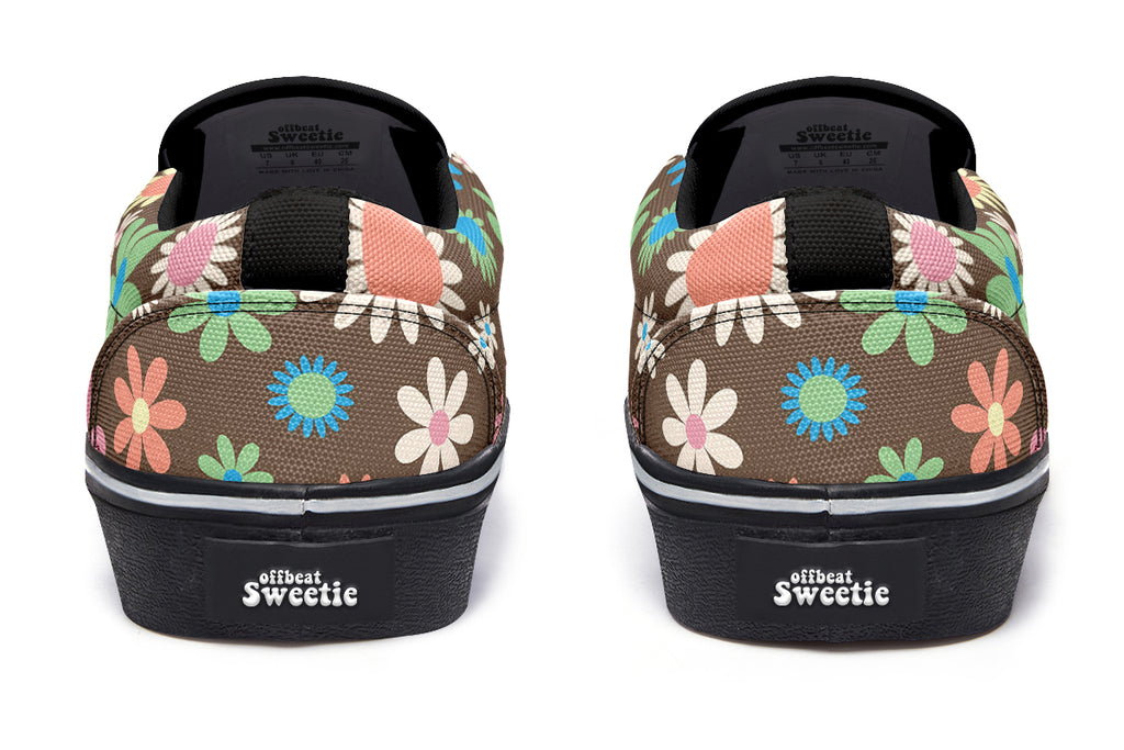 Judy's Flowers Slip Ons - Offbeat Sweetie