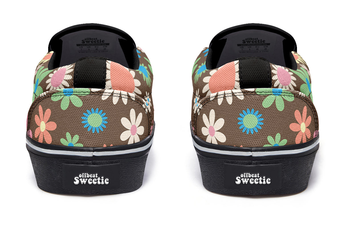 Judy's Flowers Slip Ons - Offbeat Sweetie