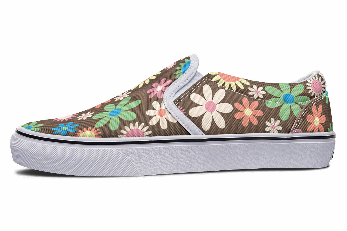 Judy's Flowers Slip Ons - Offbeat Sweetie