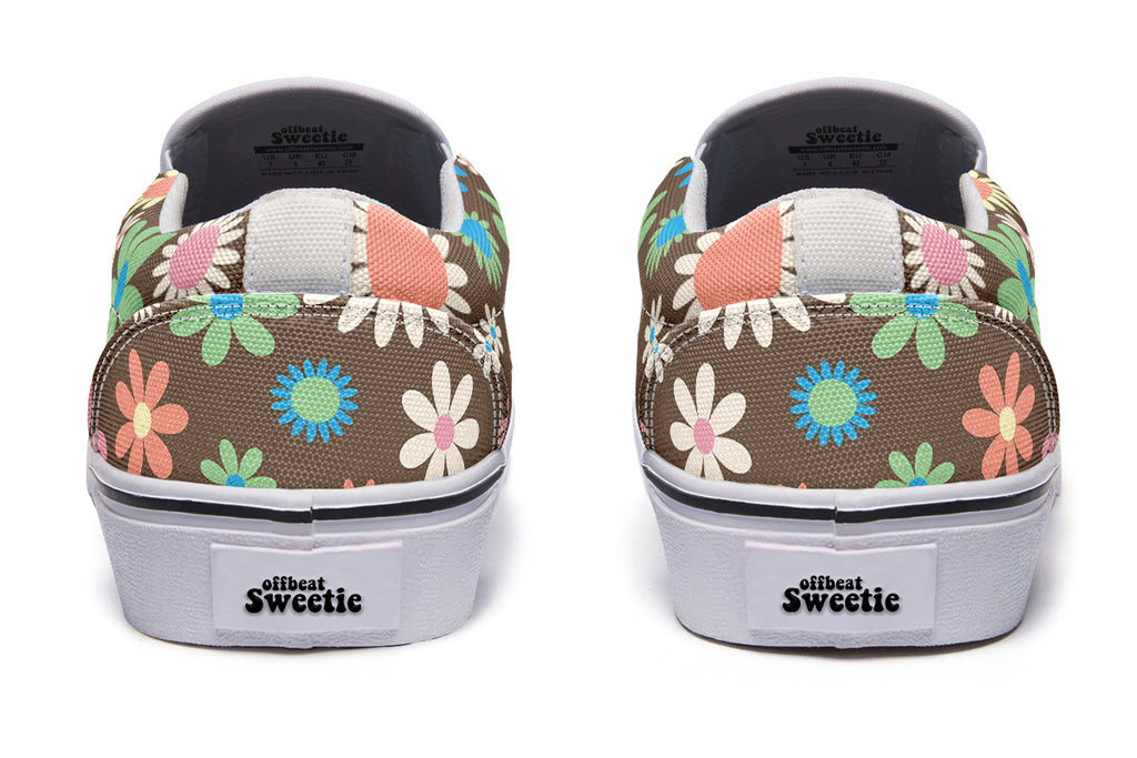 Judy's Flowers Slip Ons - Offbeat Sweetie