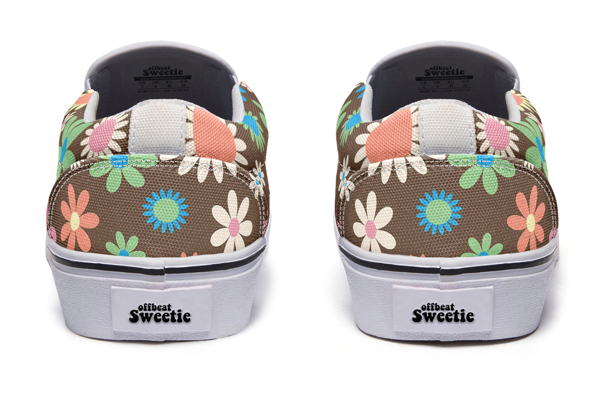 Judy's Flowers Slip Ons - Offbeat Sweetie
