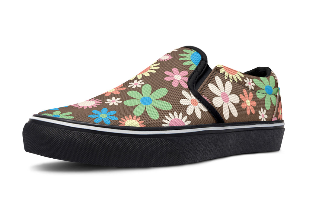 Judy's Flowers Slip Ons - Offbeat Sweetie
