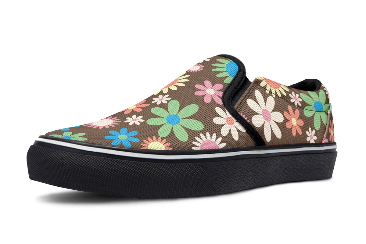 Judy's Flowers Slip Ons - Offbeat Sweetie