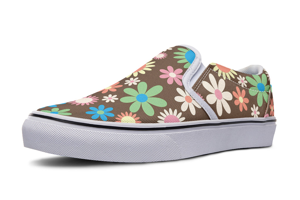 Judy's Flowers Slip Ons - Offbeat Sweetie