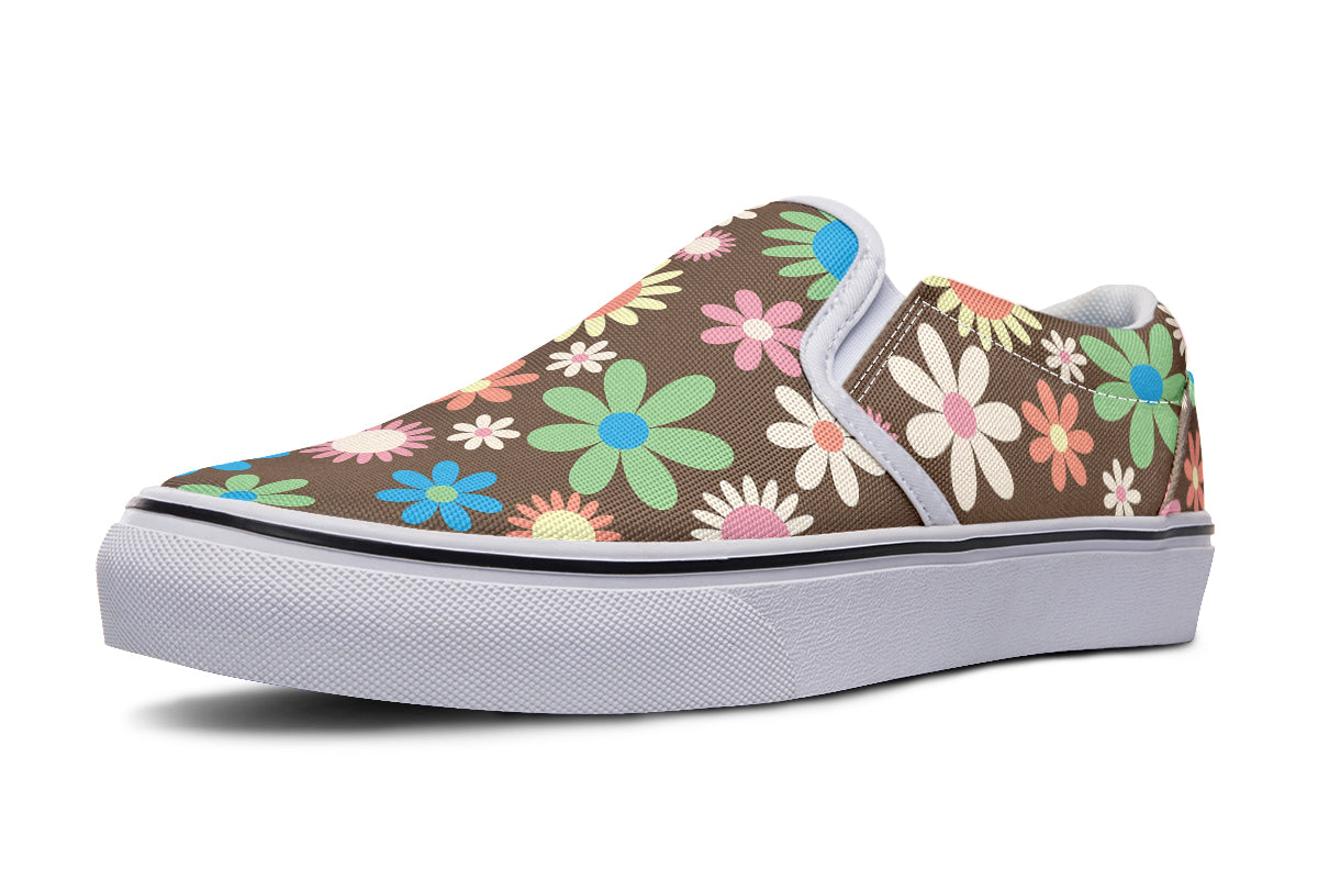 Judy's Flowers Slip Ons - Offbeat Sweetie
