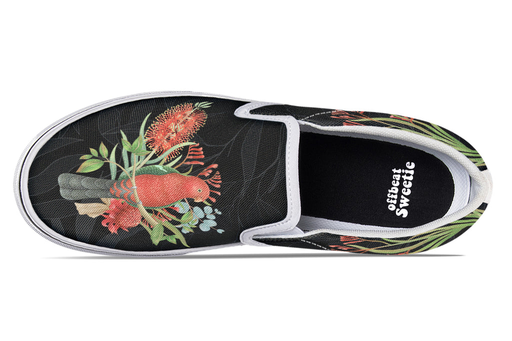 King Parrot Slip Ons White Sole Offbeat Sweetie