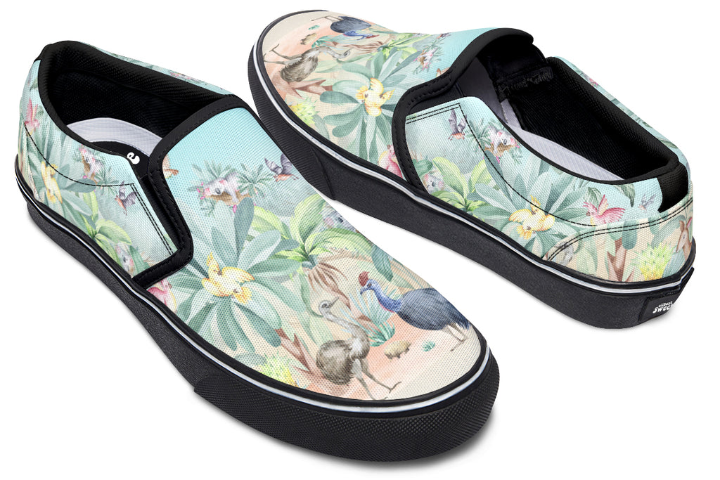 Land Down Under Slip Ons - Offbeat Sweetie
