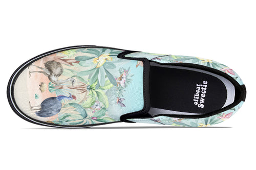 Land Down Under Slip Ons - Offbeat Sweetie