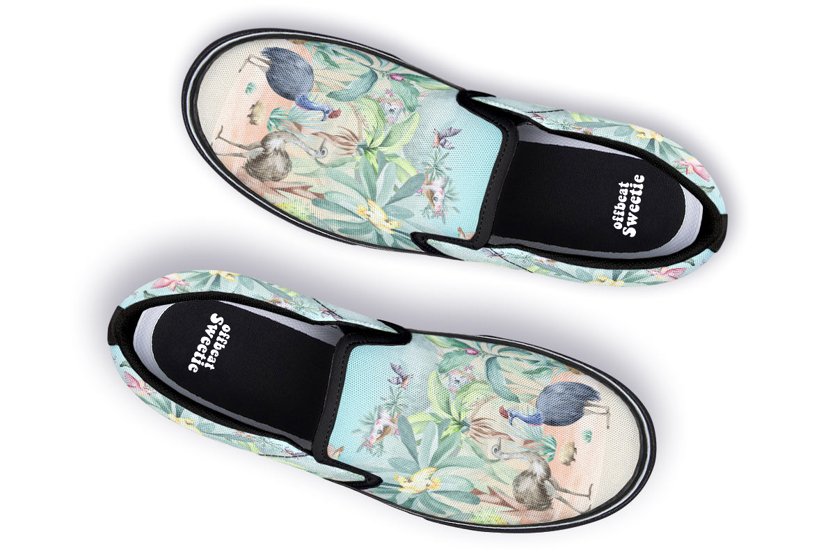 Land Down Under Slip Ons - Offbeat Sweetie