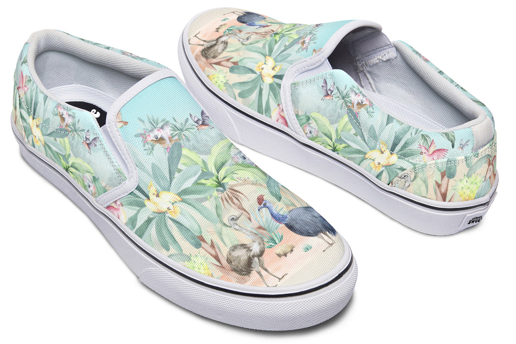 Land Down Under Slip Ons - Offbeat Sweetie
