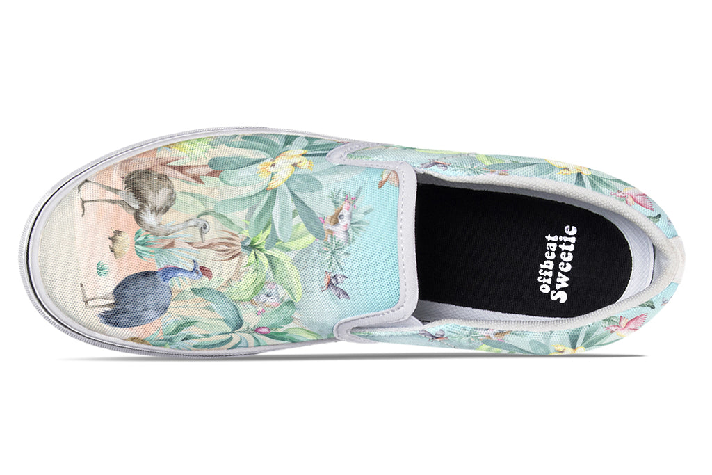 Land Down Under Slip Ons - Offbeat Sweetie