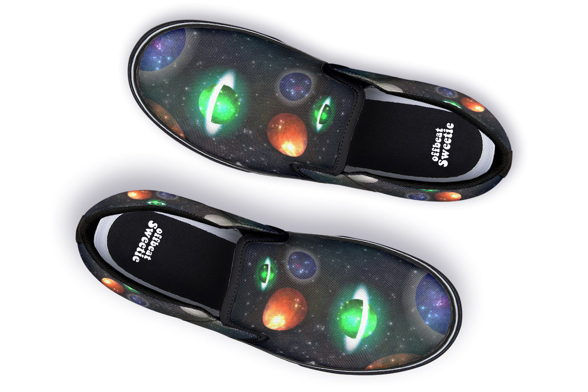 Lost In Space Slip Ons - Offbeat Sweetie