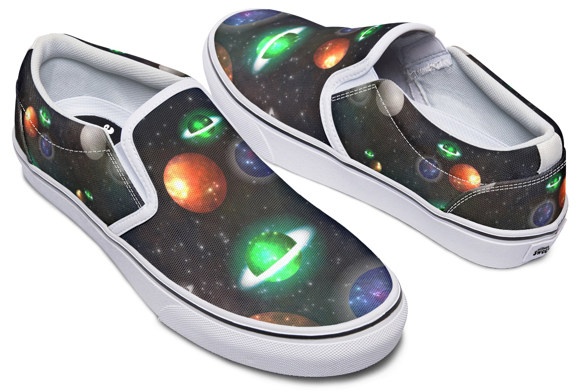 Lost In Space Slip Ons - Offbeat Sweetie