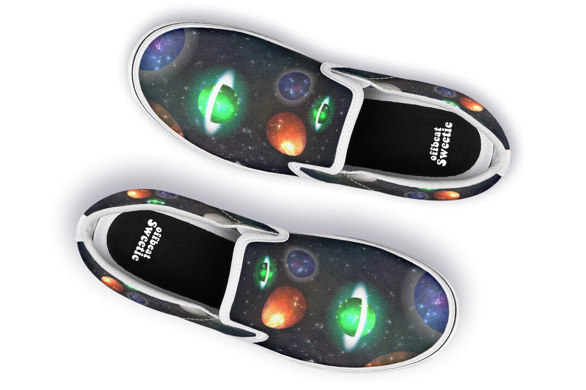 Lost In Space Slip Ons - Offbeat Sweetie