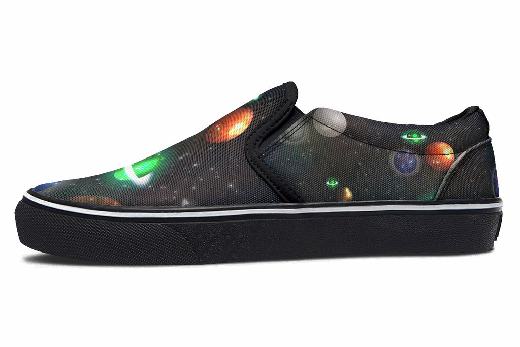 Lost In Space Slip Ons - Offbeat Sweetie
