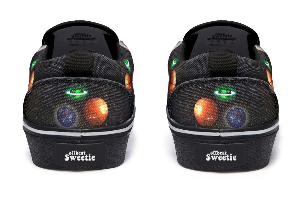 Lost In Space Slip Ons - Offbeat Sweetie