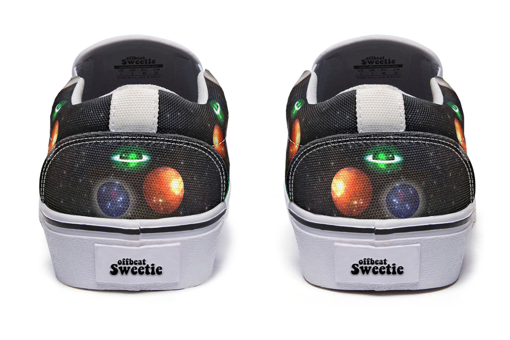 Lost In Space Slip Ons - Offbeat Sweetie