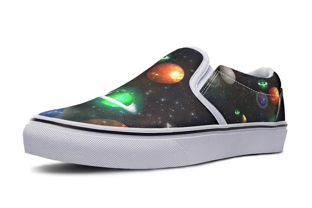 Lost In Space Slip Ons - Offbeat Sweetie