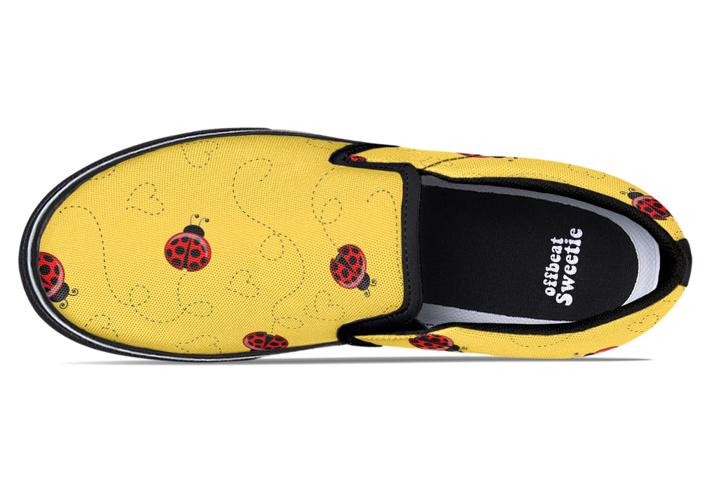 Lovely Ladybugs Slip Ons