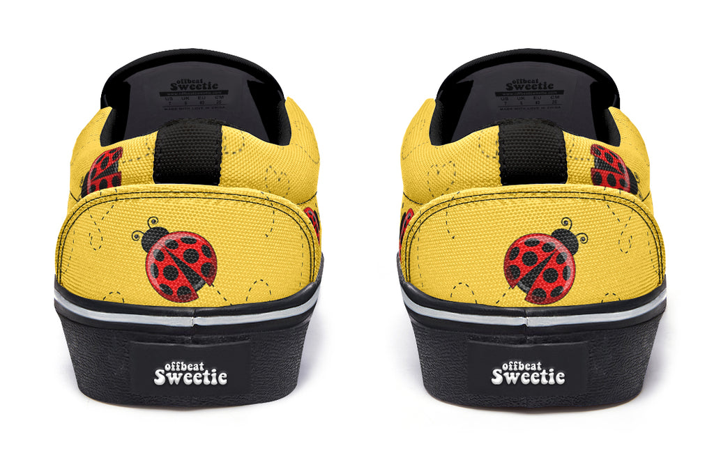 Lovely Ladybugs Slip Ons