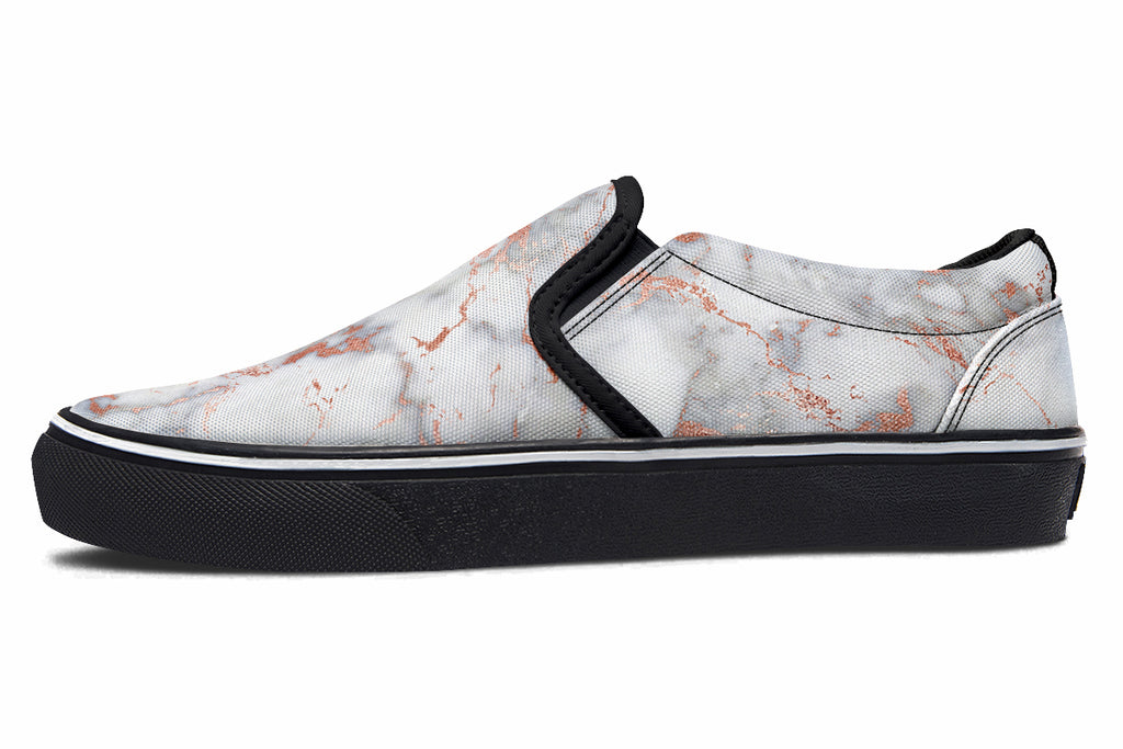 Marble Blush Slip Ons - Offbeat Sweetie