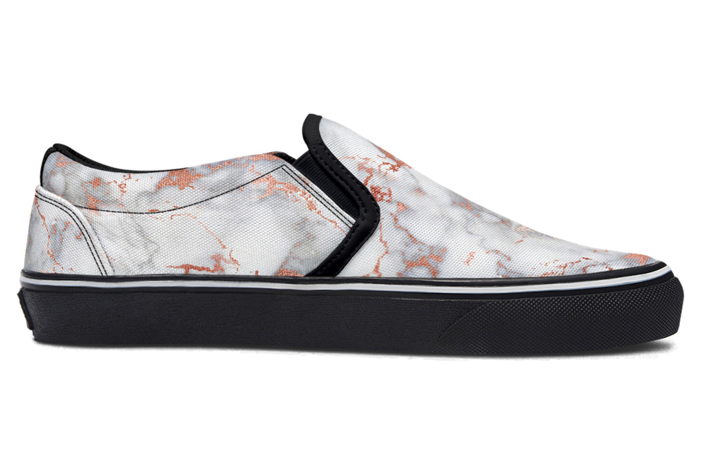 Marble Blush Slip Ons - Offbeat Sweetie