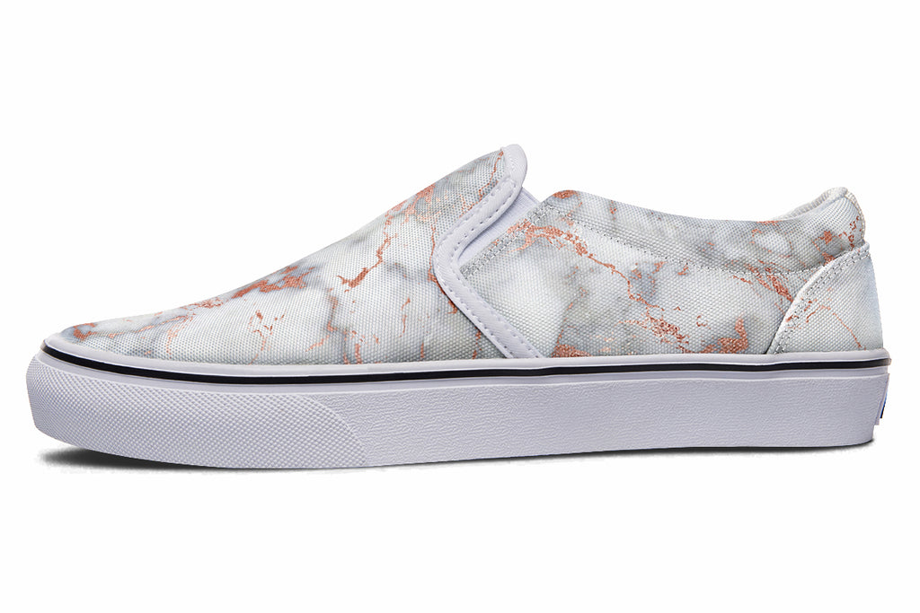 Marble Blush Slip Ons - Offbeat Sweetie
