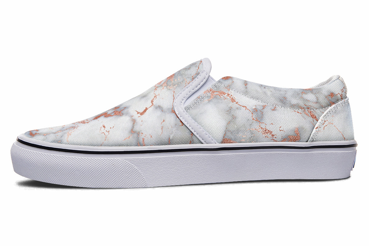 Marble Blush Slip Ons - Offbeat Sweetie