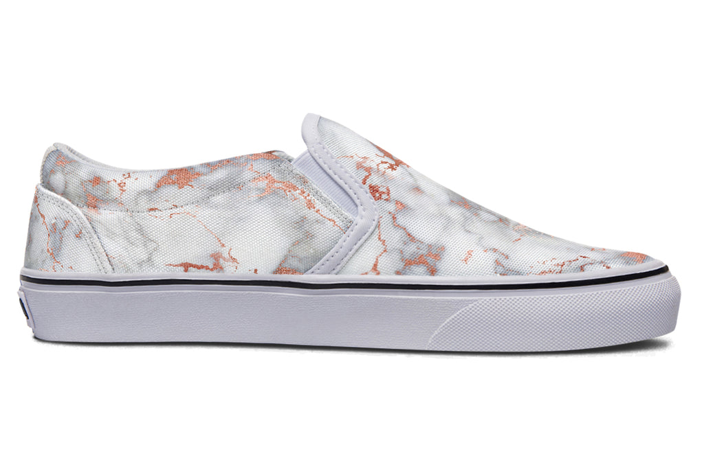 Marble Blush Slip Ons - Offbeat Sweetie