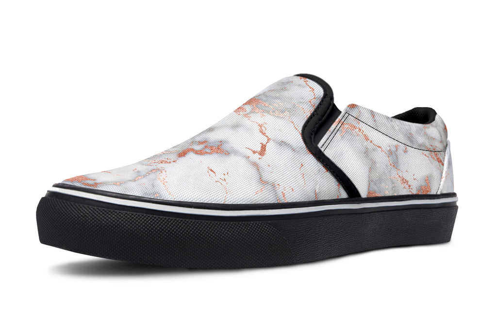 Marble Blush Slip Ons - Offbeat Sweetie