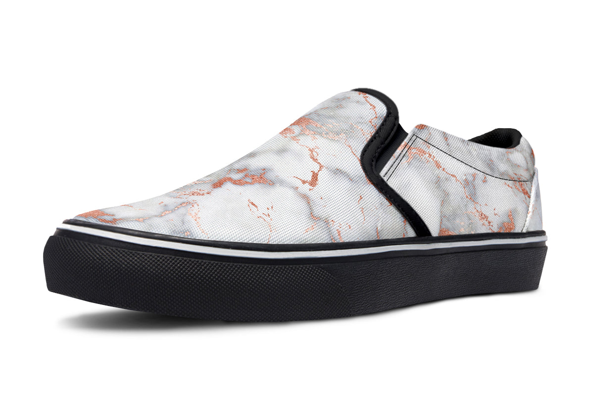 Marble Blush Slip Ons - Offbeat Sweetie